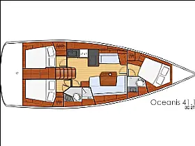 Oceanis 41.1 - Layout