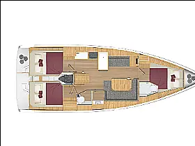 Bavaria C 38 - Layout