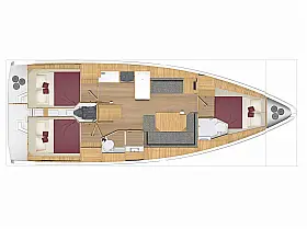Bavaria C 38 - Layout
